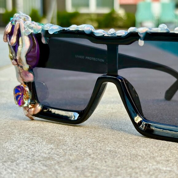 Oversized UFO Galaxy Sunglasses by Drip Creations main image 8